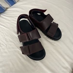 COS leather sandals